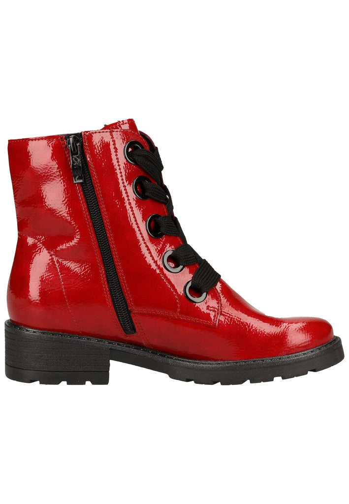 ara Stiefelette Lederimitat Rot