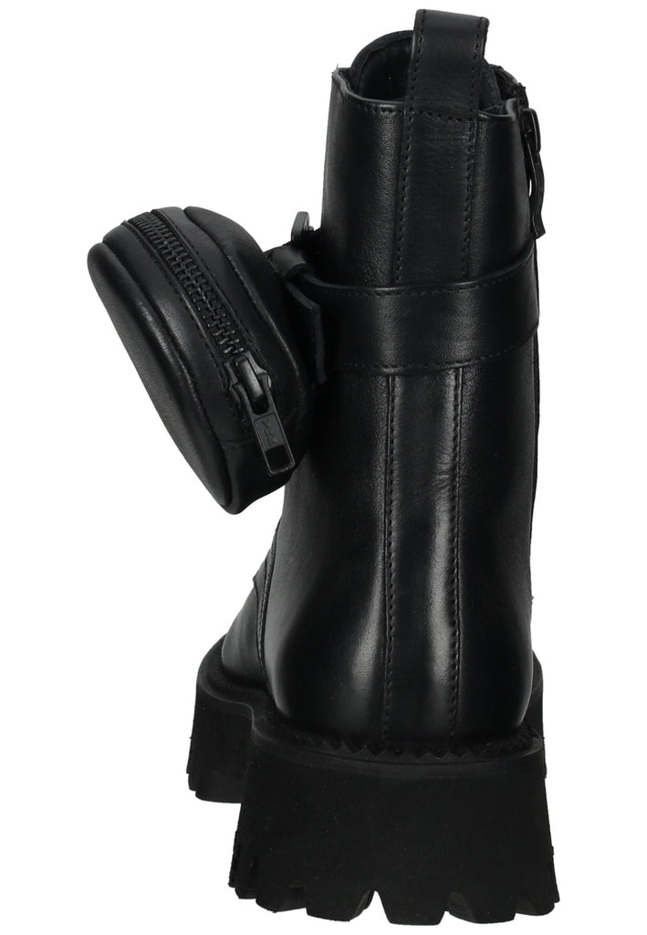 ara Stiefelette Lederimitat Schwarz