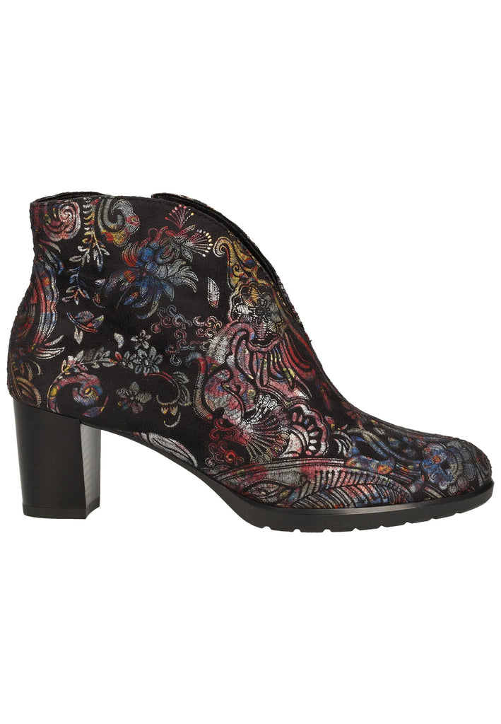 ara Stiefelette Lederimitat Schwarz Multi