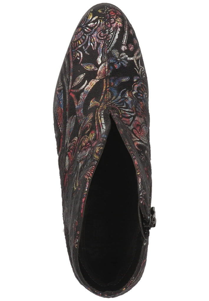 ara Stiefelette Lederimitat Schwarz Multi