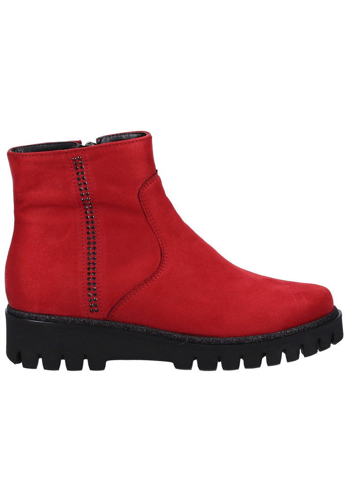 ara Stiefelette Lederimitat/Textil Rot