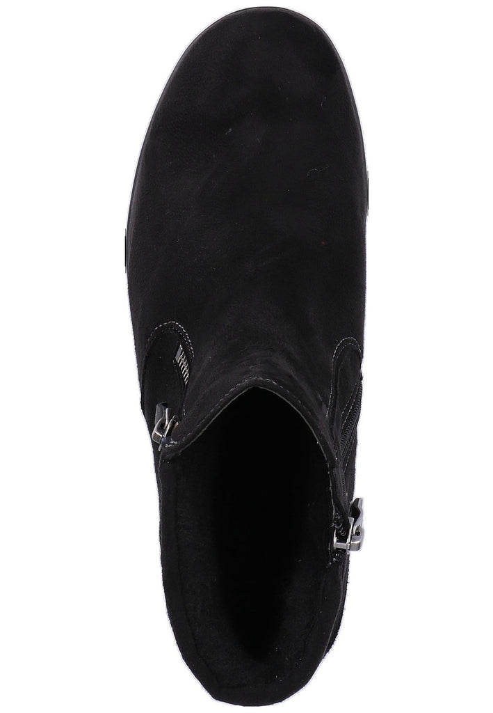 ara Stiefelette Lederimitat/Textil Schwarz Warmfutter