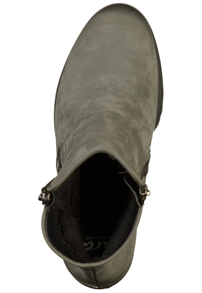 ara Stiefelette Nubukleder Grau