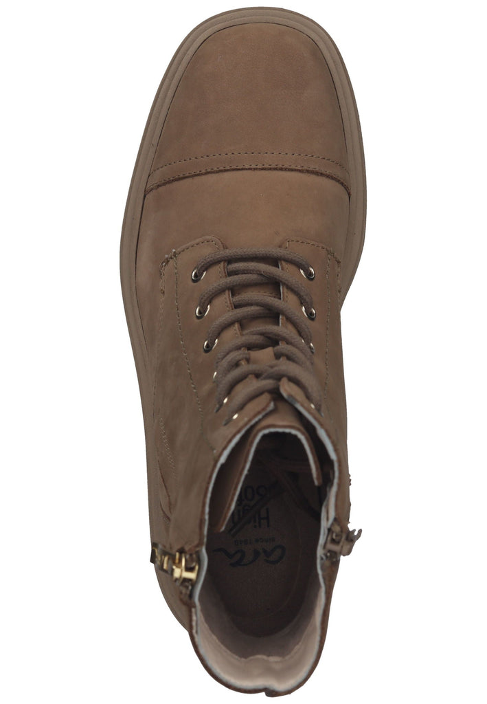 ara Stiefelette Nubukleder Taupe