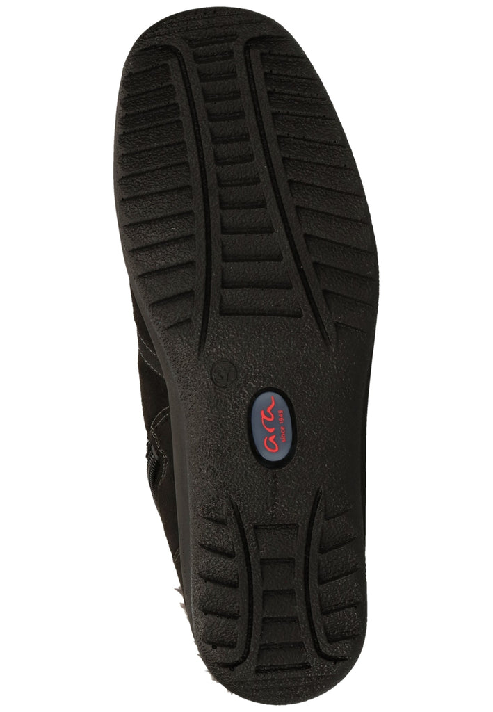 ara Stiefelette Textil Schwarz/Grau Warmfutter