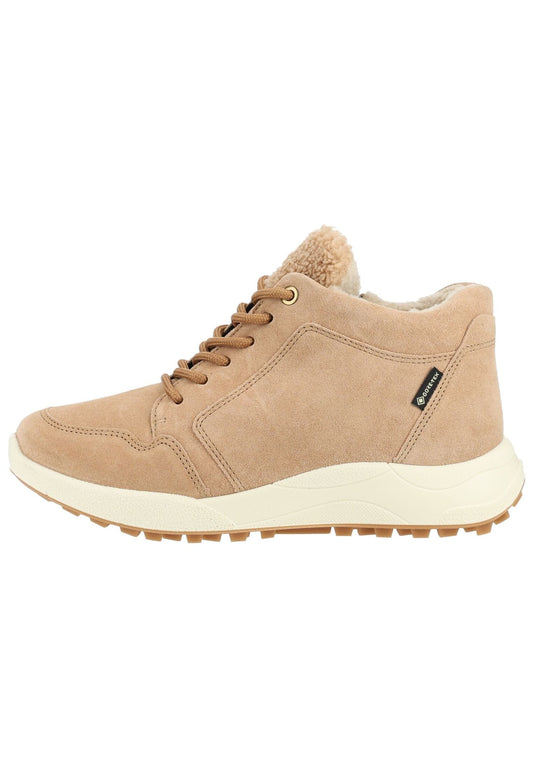 ara Stiefelette Veloursleder Beige Warmfutter