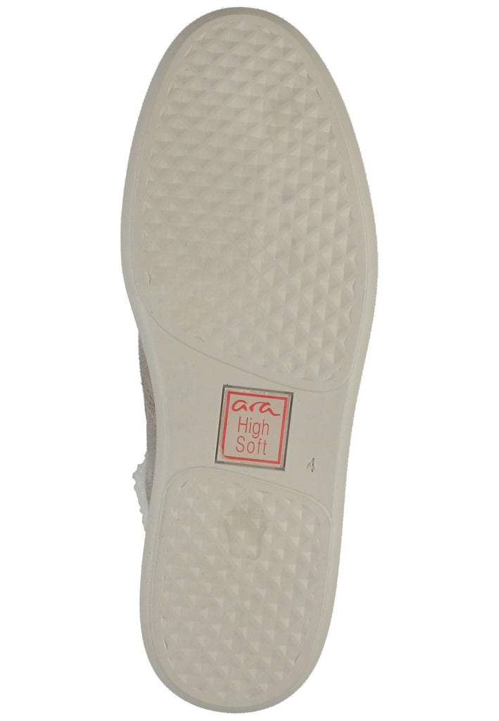 ara Stiefelette Veloursleder Beige/Weiß