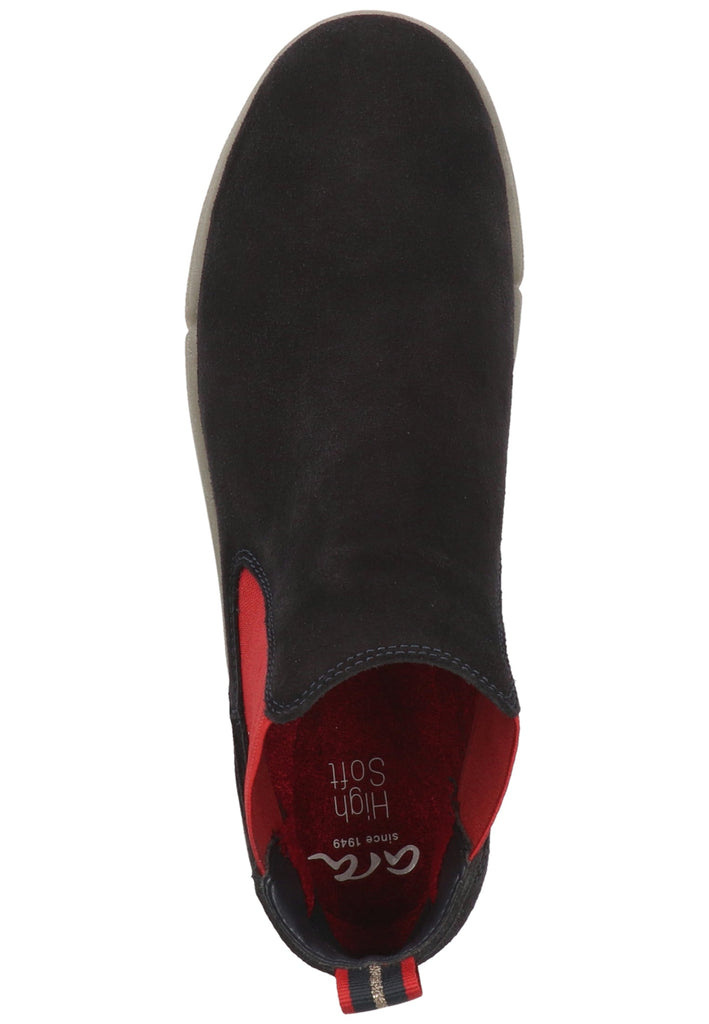 ara Stiefelette Veloursleder Blau