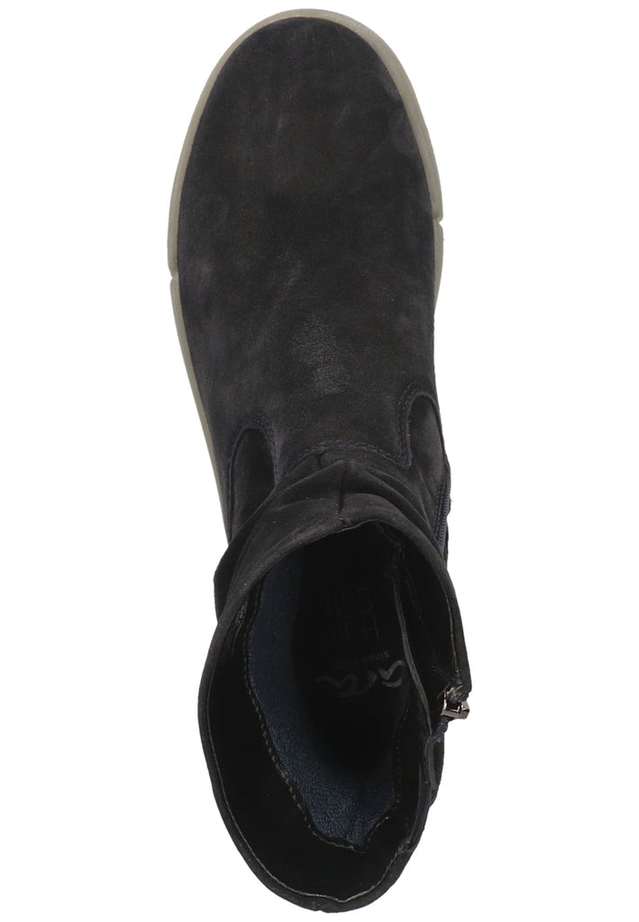 ara Stiefelette Veloursleder Blau