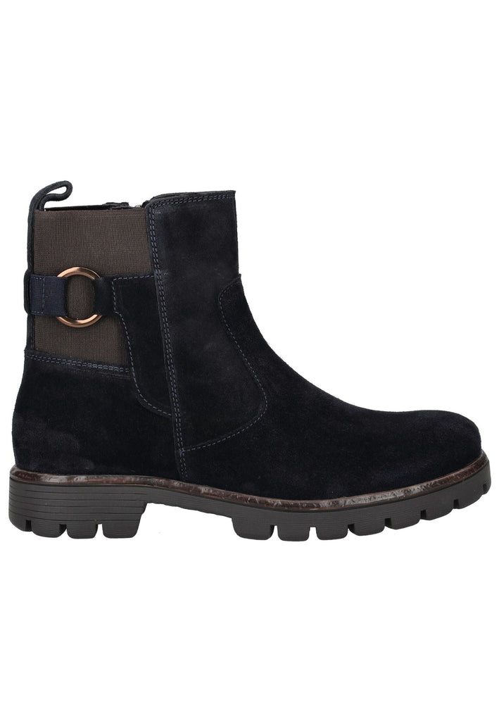 ara Stiefelette Veloursleder Blau Warmfutter