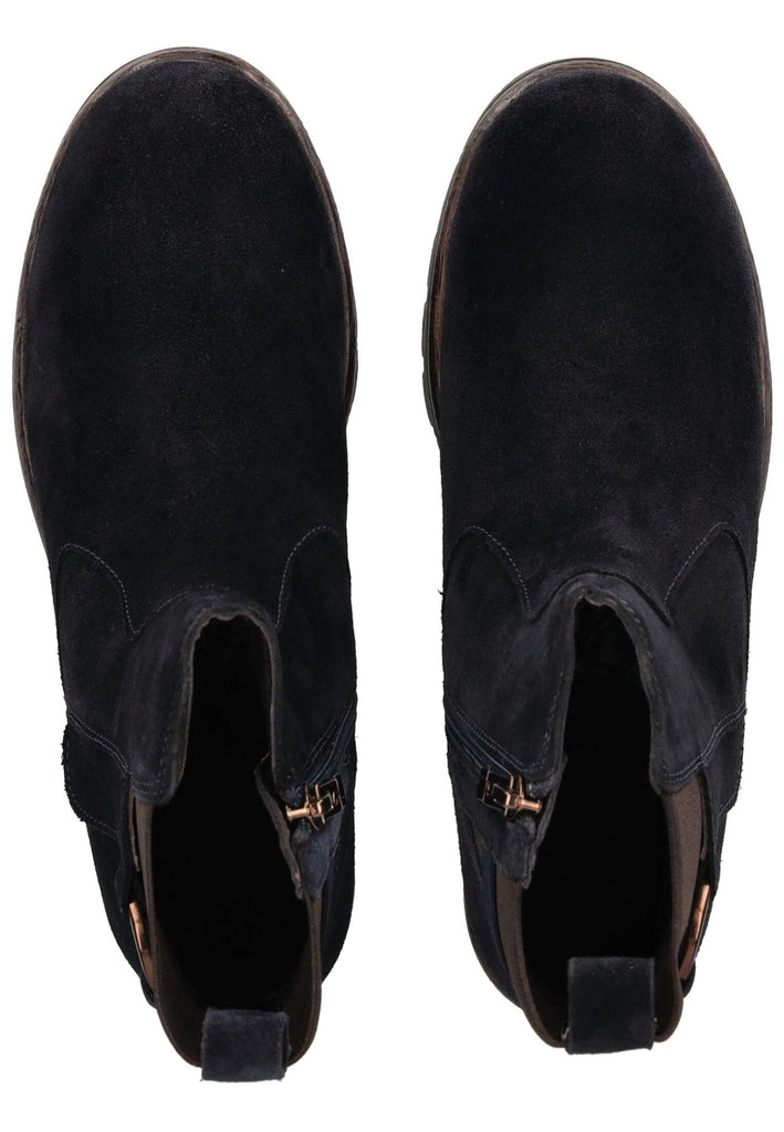 ara Stiefelette Veloursleder Blau Warmfutter