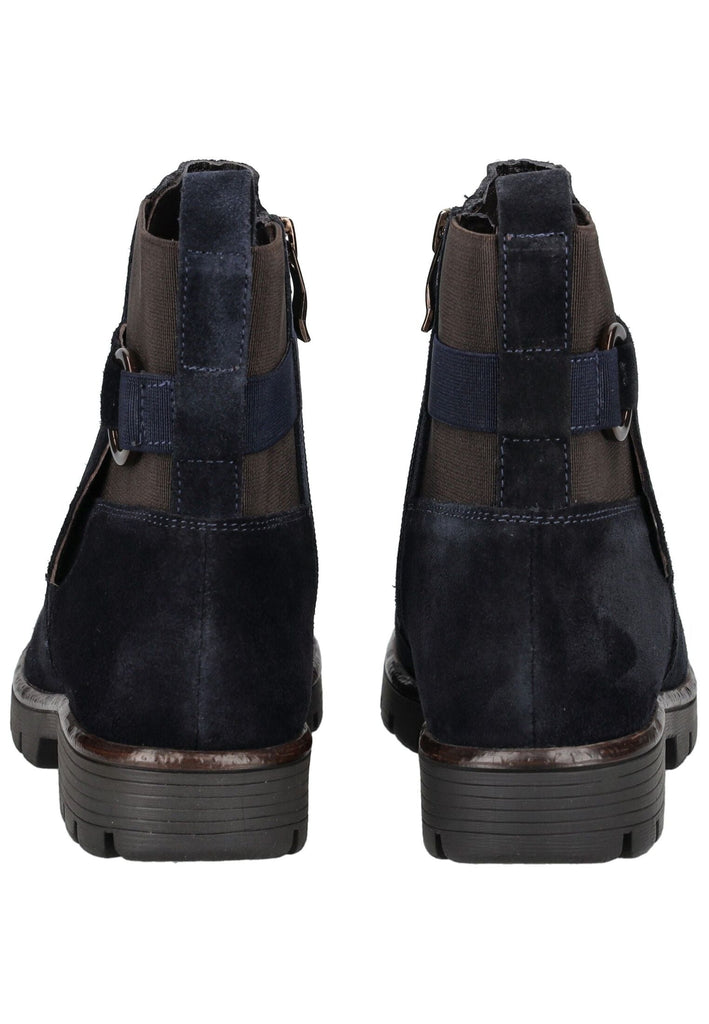 ara Stiefelette Veloursleder Blau Warmfutter