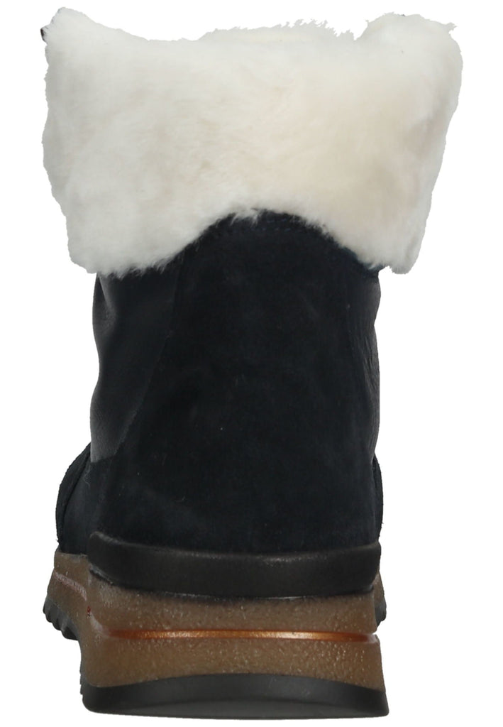 ara Stiefelette Veloursleder Blau Warmfutter