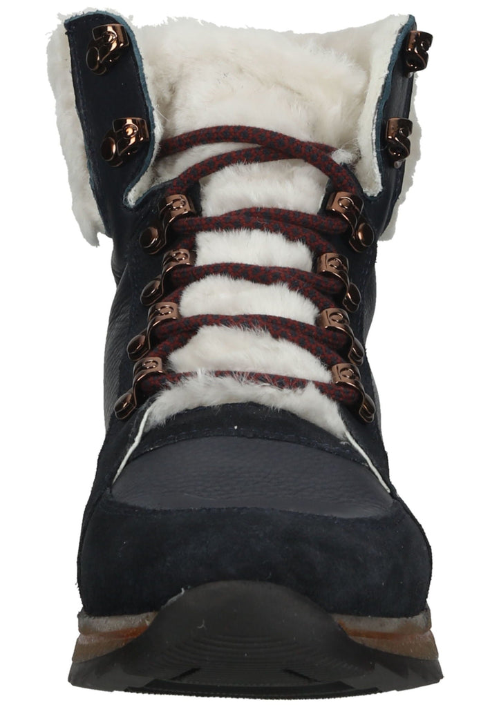 ara Stiefelette Veloursleder Blau Warmfutter