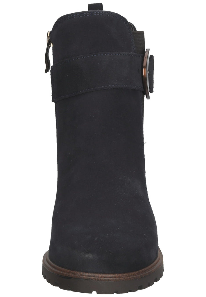 ara Stiefelette Veloursleder Blau Warmfutter