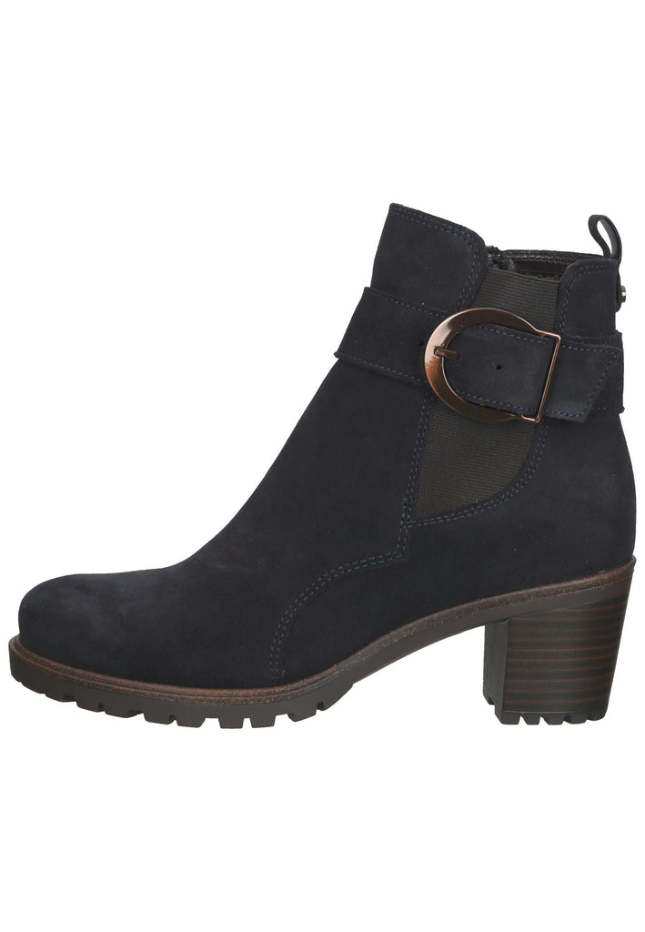 ara Stiefelette Veloursleder Blau Warmfutter