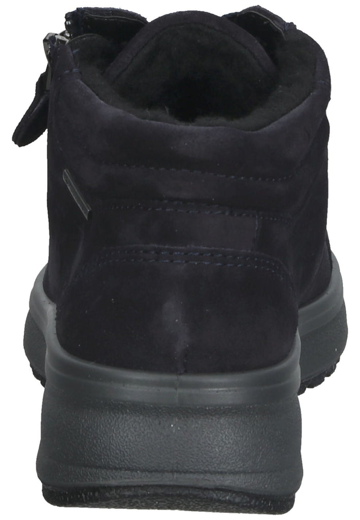 ara Stiefelette Veloursleder Blau Warmfutter