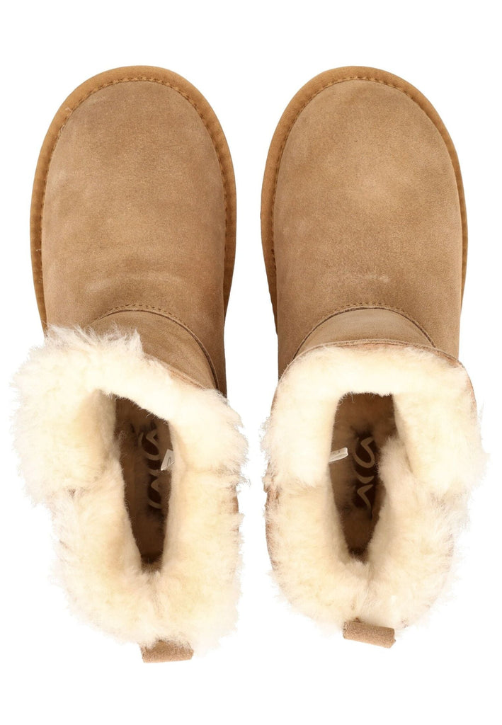 ara Stiefelette Veloursleder Braun Warmfutter