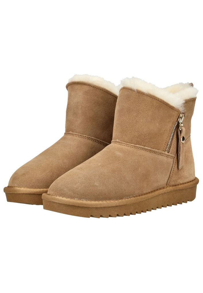 ara Stiefelette Veloursleder Braun Warmfutter