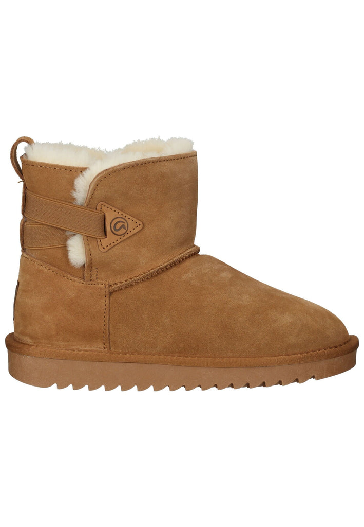 ara Stiefelette Veloursleder Cognac Warmfutter