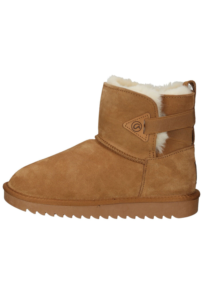 ara Stiefelette Veloursleder Cognac Warmfutter