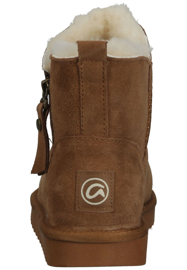 ara Stiefelette Veloursleder Cognac Warmfutter
