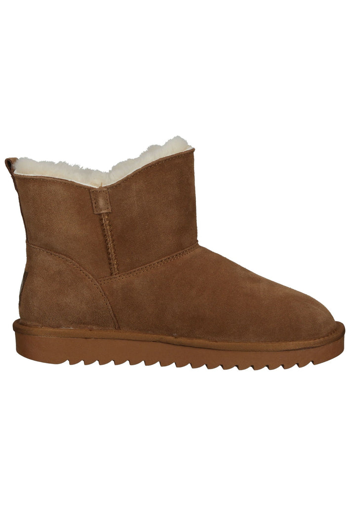 ara Stiefelette Veloursleder Cognac Warmfutter