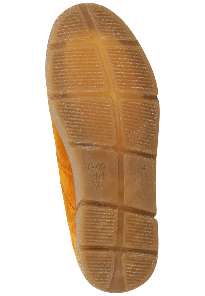 ara Stiefelette Veloursleder Curry Warmfutter