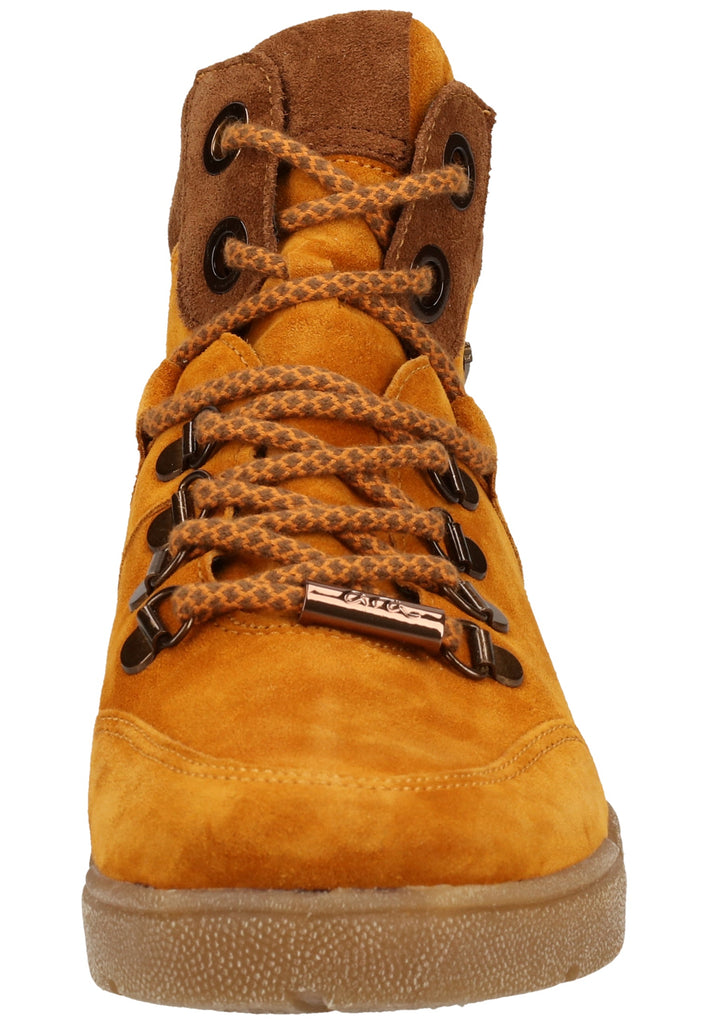 ara Stiefelette Veloursleder Curry Warmfutter