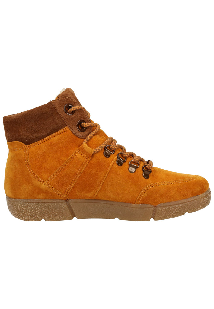 ara Stiefelette Veloursleder Curry Warmfutter
