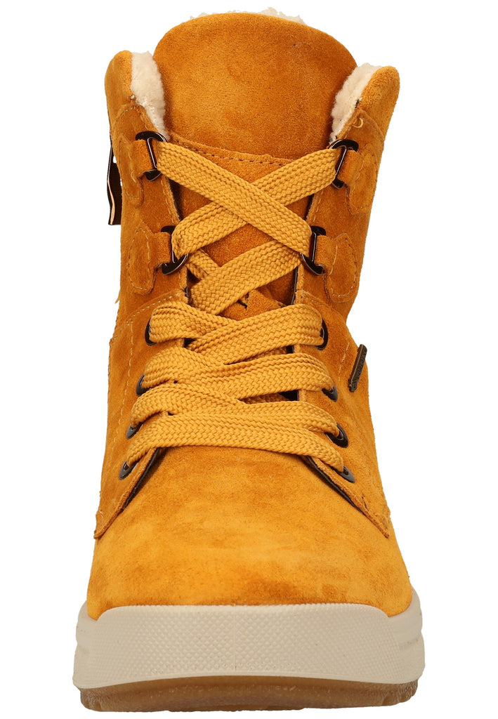 ara Stiefelette Veloursleder Curry Warmfutter