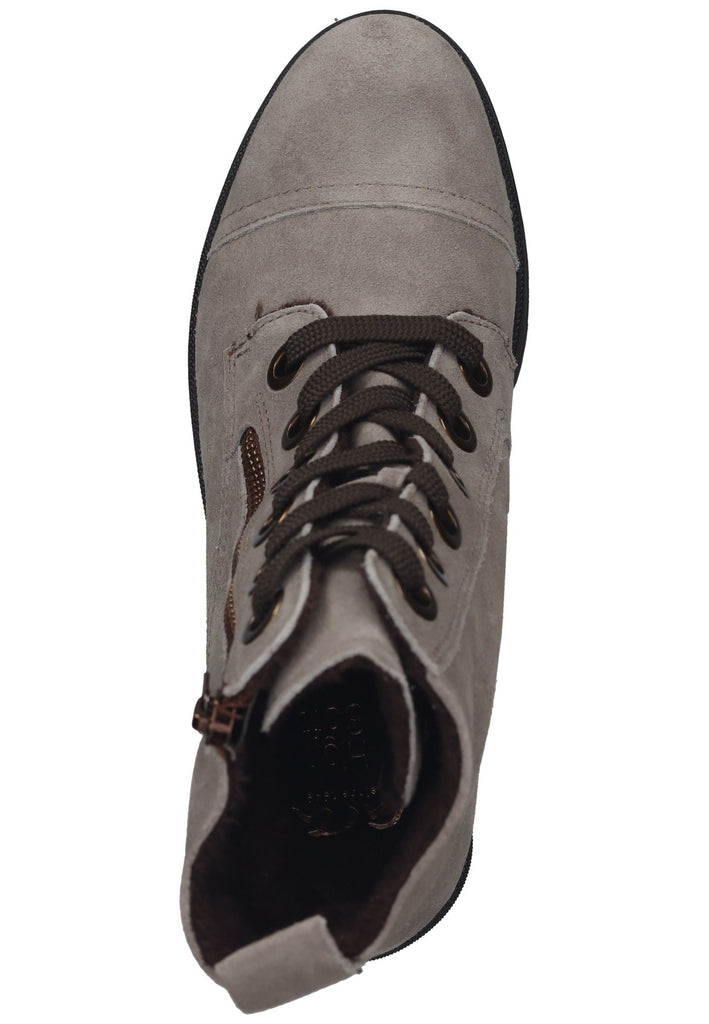 ara Stiefelette Veloursleder Dunkelbeige Warmfutter