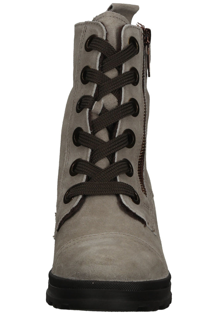 ara Stiefelette Veloursleder Dunkelbeige Warmfutter