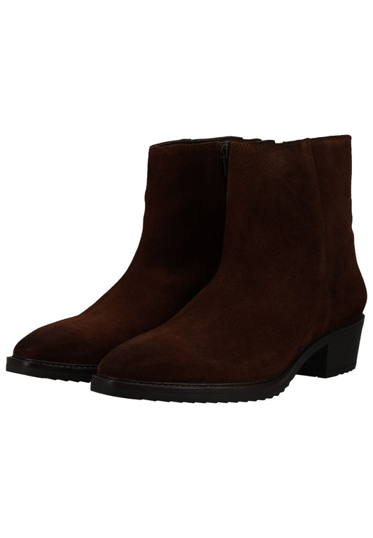 ara Stiefelette Veloursleder Dunkelbraun