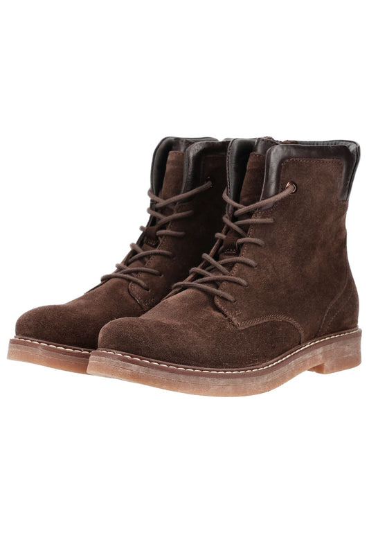 ara Stiefelette Veloursleder Dunkelbraun