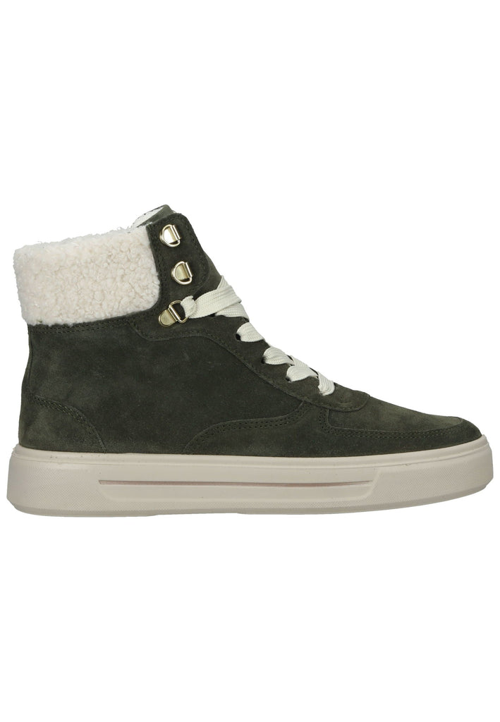 ara Stiefelette Veloursleder Dunkelgrün
