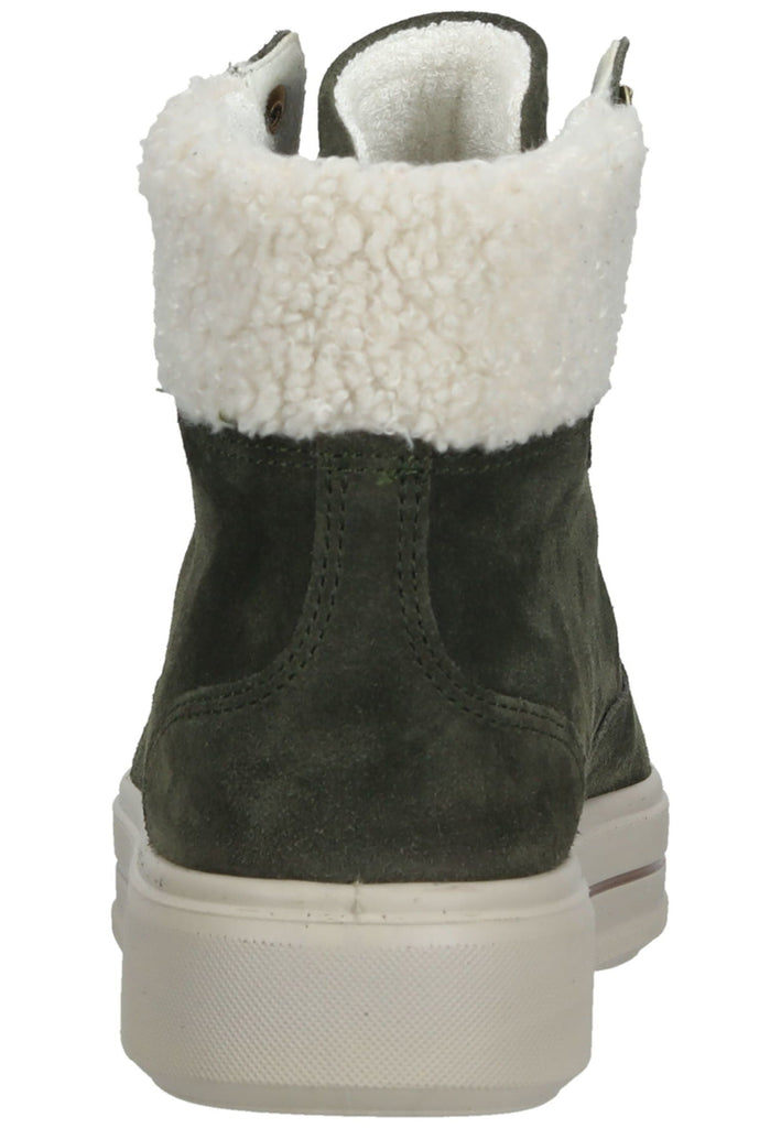 ara Stiefelette Veloursleder Dunkelgrün