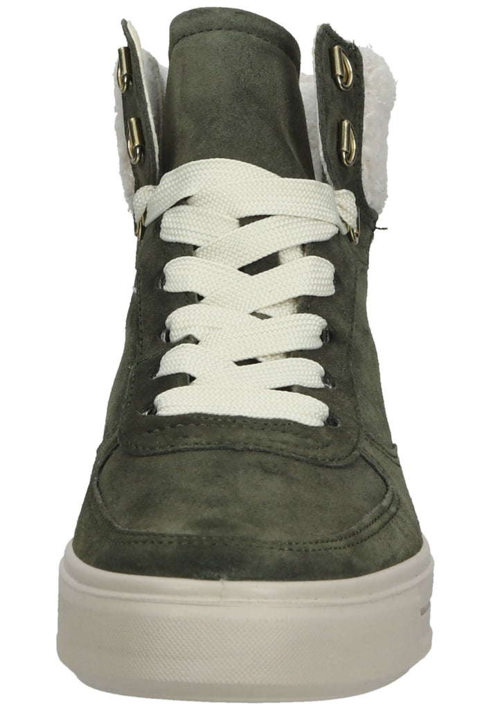 ara Stiefelette Veloursleder Dunkelgrün