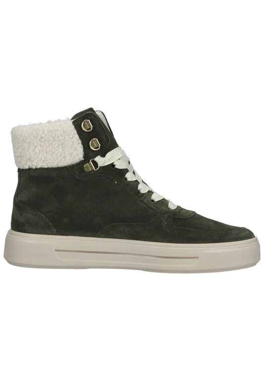 ara Stiefelette Veloursleder Dunkelgrün