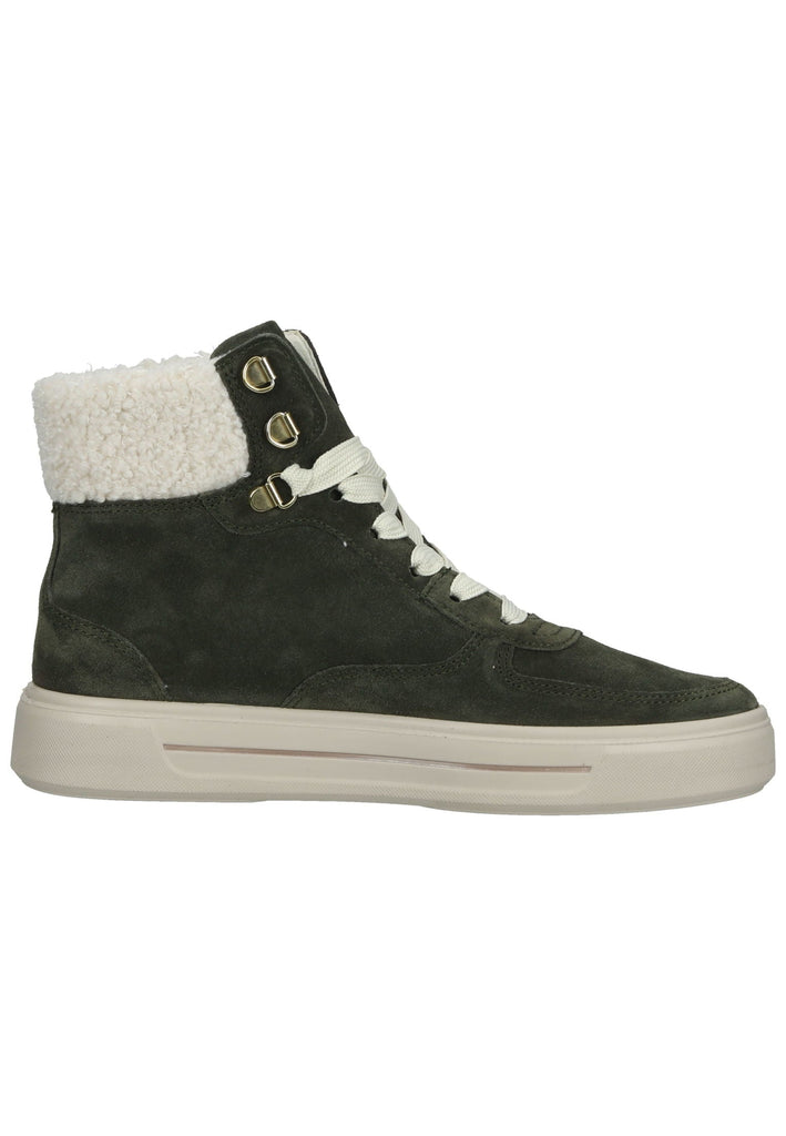 ara Stiefelette Veloursleder Dunkelgrün