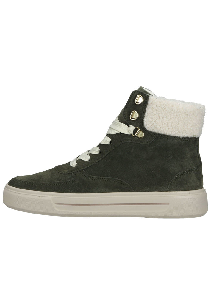 ara Stiefelette Veloursleder Dunkelgrün