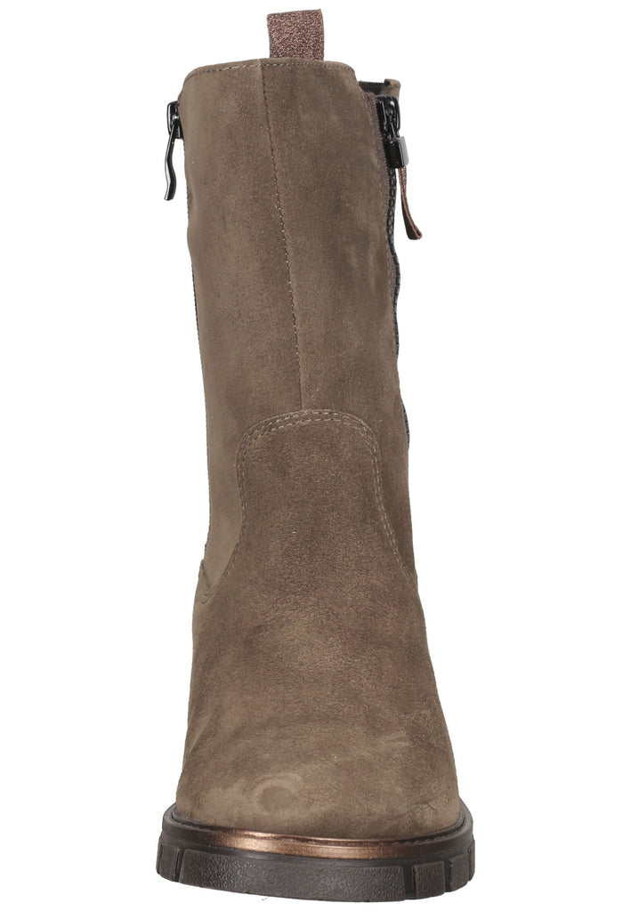 ara Stiefelette Veloursleder Dunkelgrün