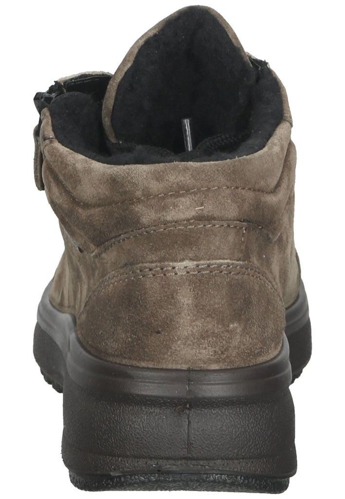 ara Stiefelette Veloursleder Dunkelgrün Warmfutter