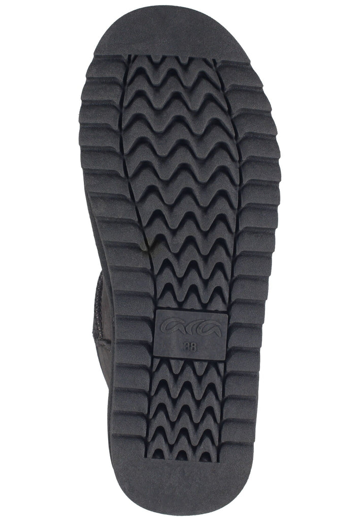 ara Stiefelette Veloursleder Grau Warmfutter