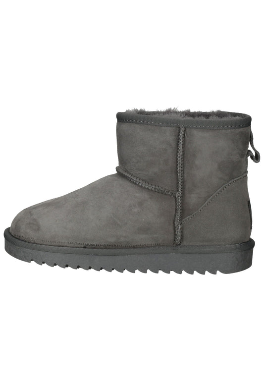 ara Stiefelette Veloursleder Grau Warmfutter