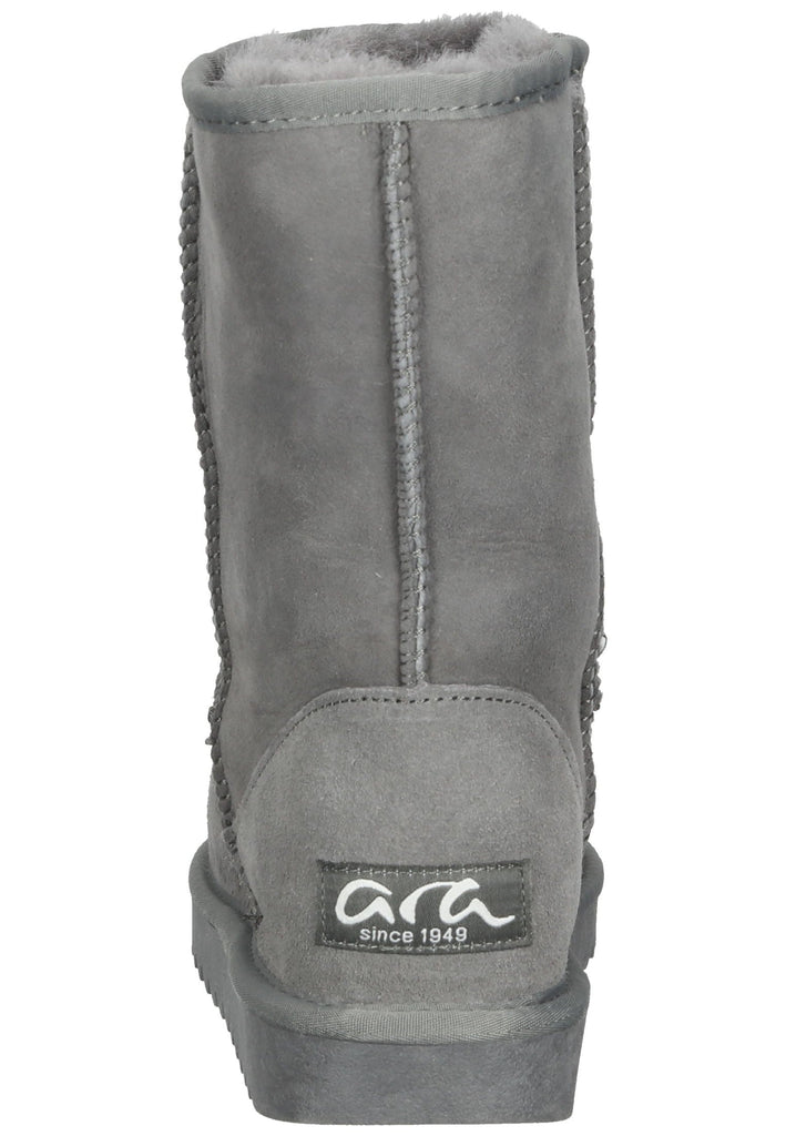 ara Stiefelette Veloursleder Grau Warmfutter