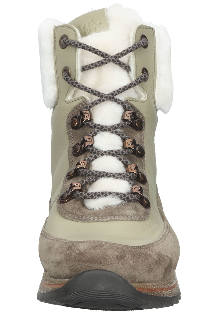 ara Stiefelette Veloursleder Grün/Kombi Warmfutter