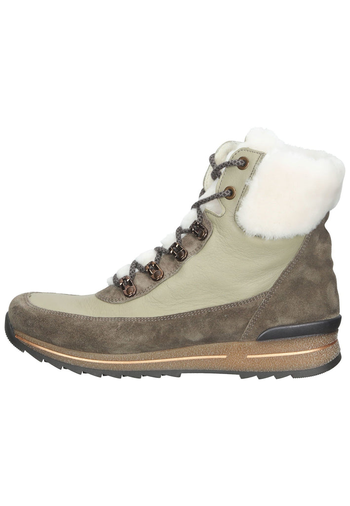 ara Stiefelette Veloursleder Grün/Kombi Warmfutter