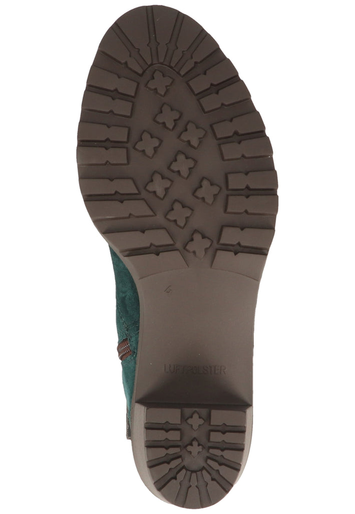 ara Stiefelette Veloursleder Grün Warmfutter