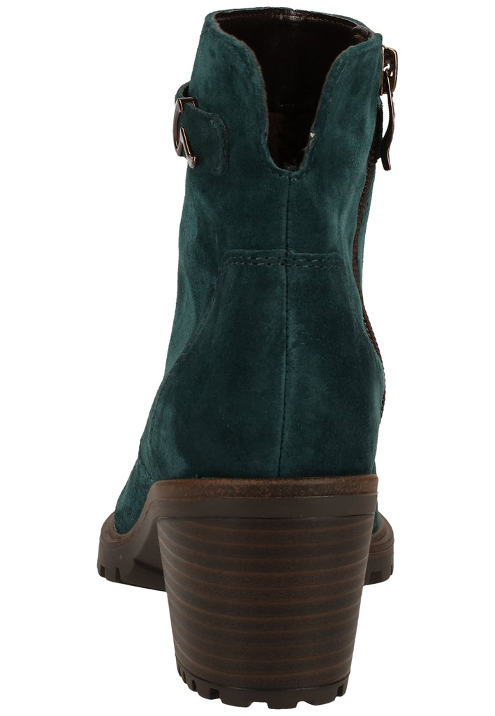 ara Stiefelette Veloursleder Grün Warmfutter